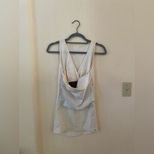 LALABU SOOTHE MATERNITY NURSING POSTPARTUM CREAM IVORY TANK TOP WITH CARRIER